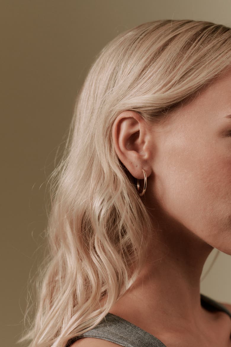Bailey Hoops -14K Solid Gold, Alternate, color, Recycled Solid Gold