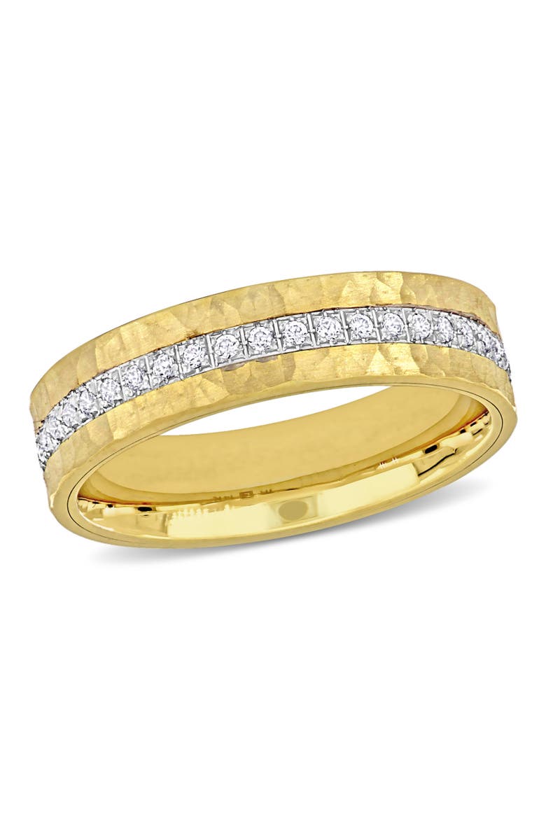 Cubic Zirconia Eternity Band 14k Two-Tone, Main, color, 14k Gold