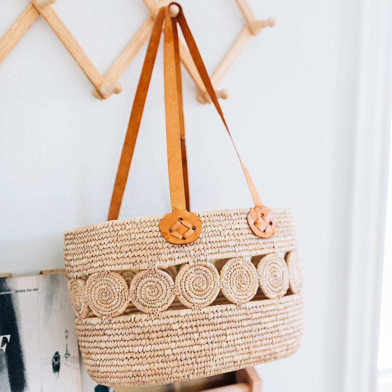 Ten Thousand Villages Essential Companion Tote, Alternate, color, Beige