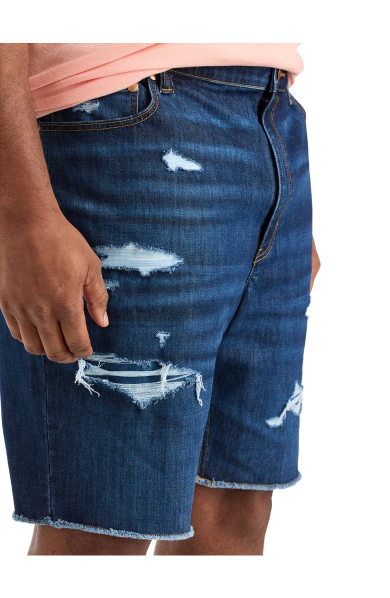 True Nation by DXL Big & Tall Athletic-Fit Everyday Denim Shorts, Alternate, color, Refined Blue