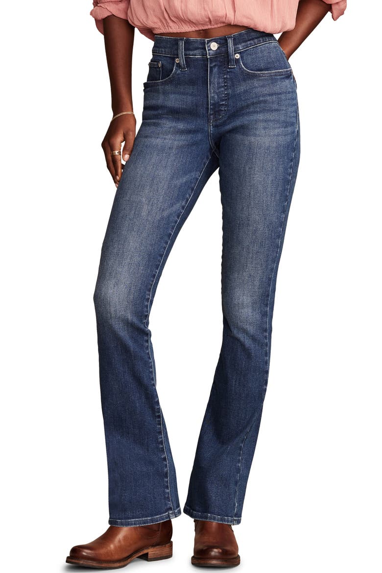Stevie High Waist Mini Bootcut Jeans, Main, color, TRAIL MIX
