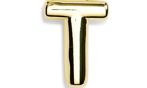 Leith 3d Initial Pendant Necklace In Gold