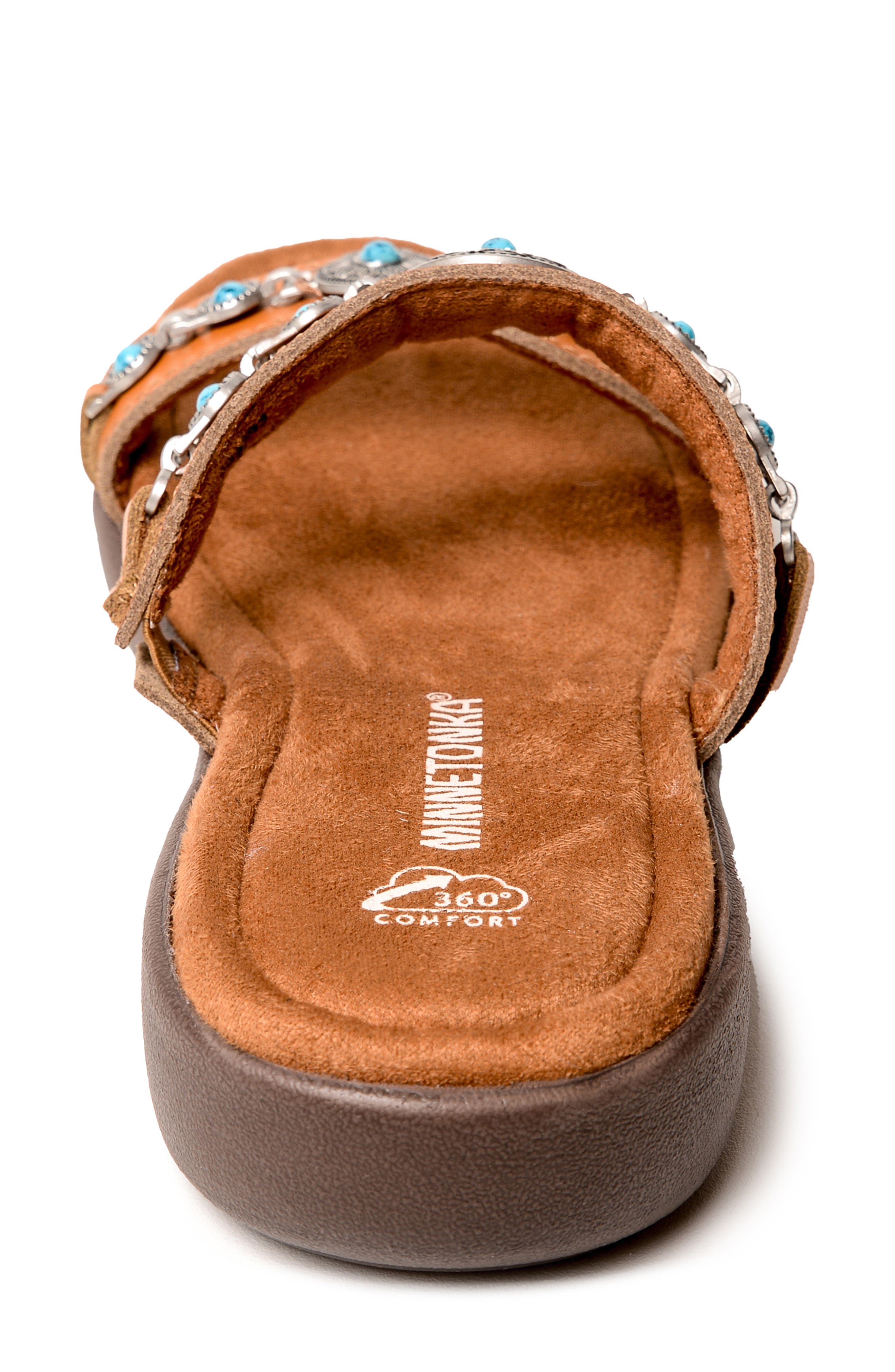 Brenn Slide Sandal, Alternate, color, COGNAC