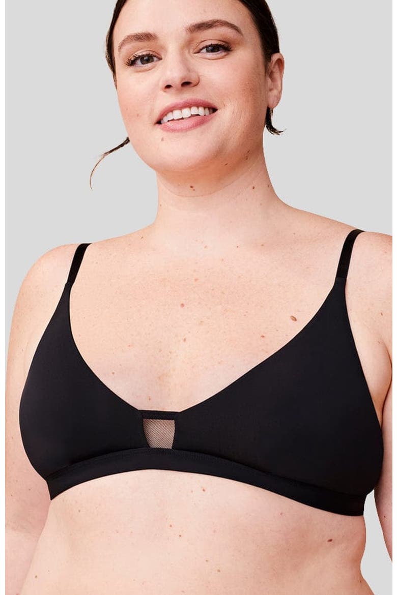 Limitless Wirefree Scoop Bra, Alternate, color, Black