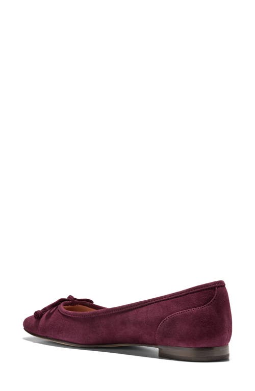 Cole Haan Paget Ballet Flat In Burgundy