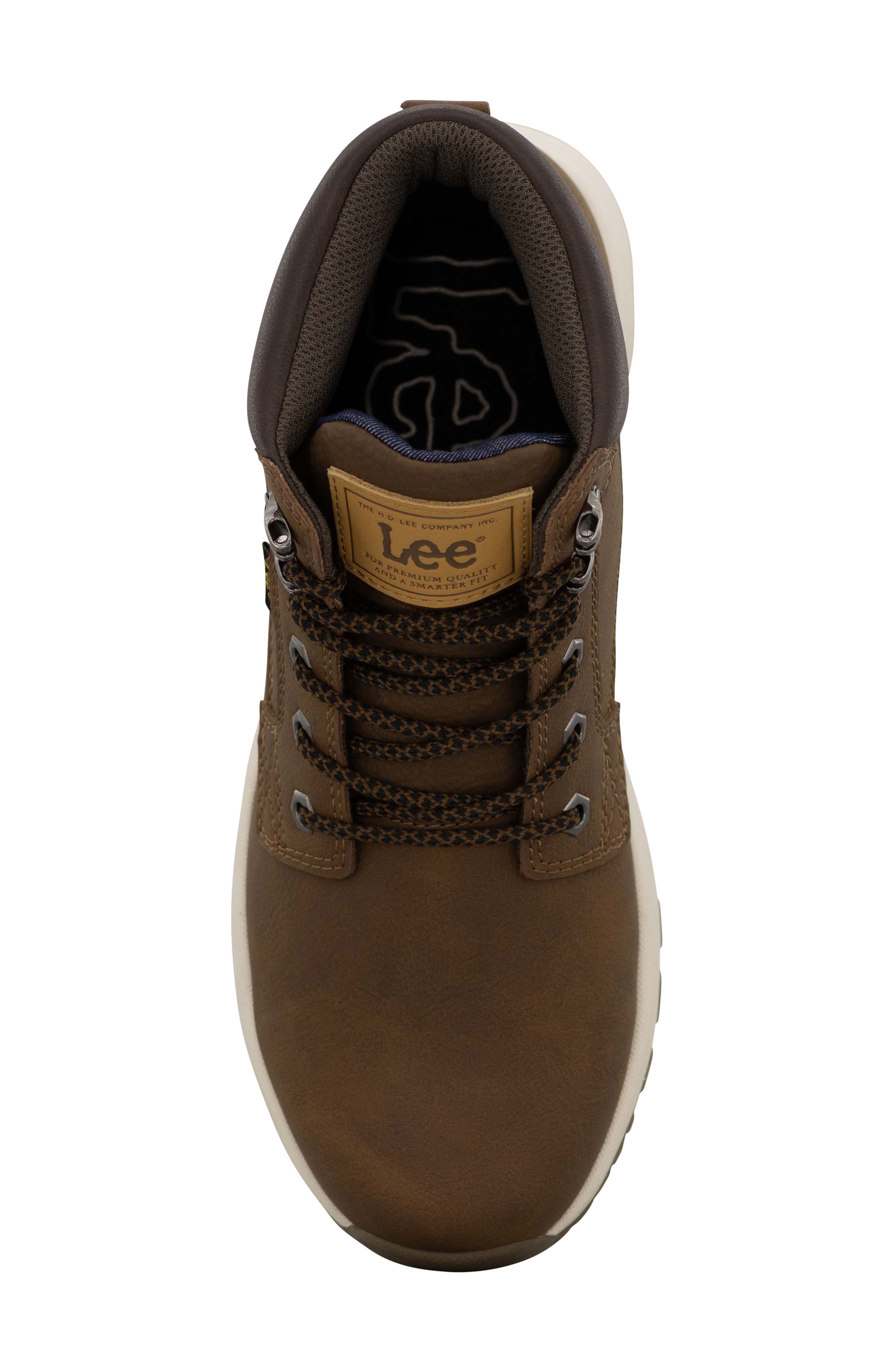 Lee Riker Lace-Up Boot, Alternate, color, British Tan Wax/ Chocolate