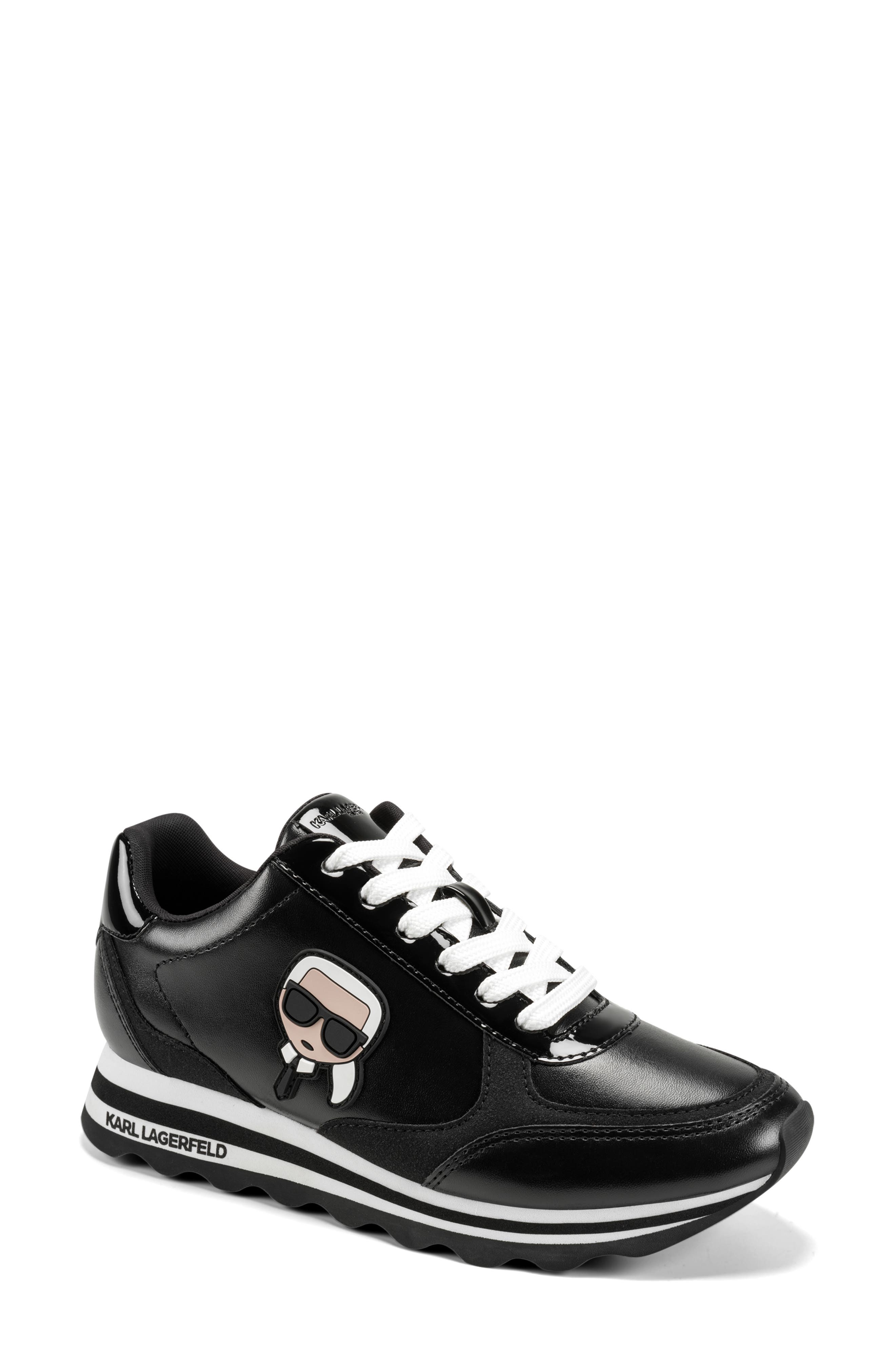 Meade Platform Sneaker, Main, color, BLACK
