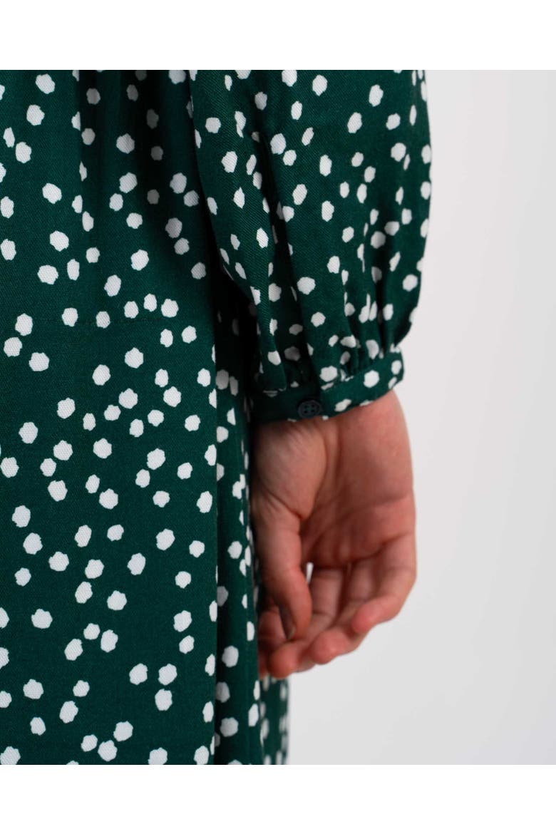 Delilah Shirt Dress, Alternate, color, Pine Polka Dot