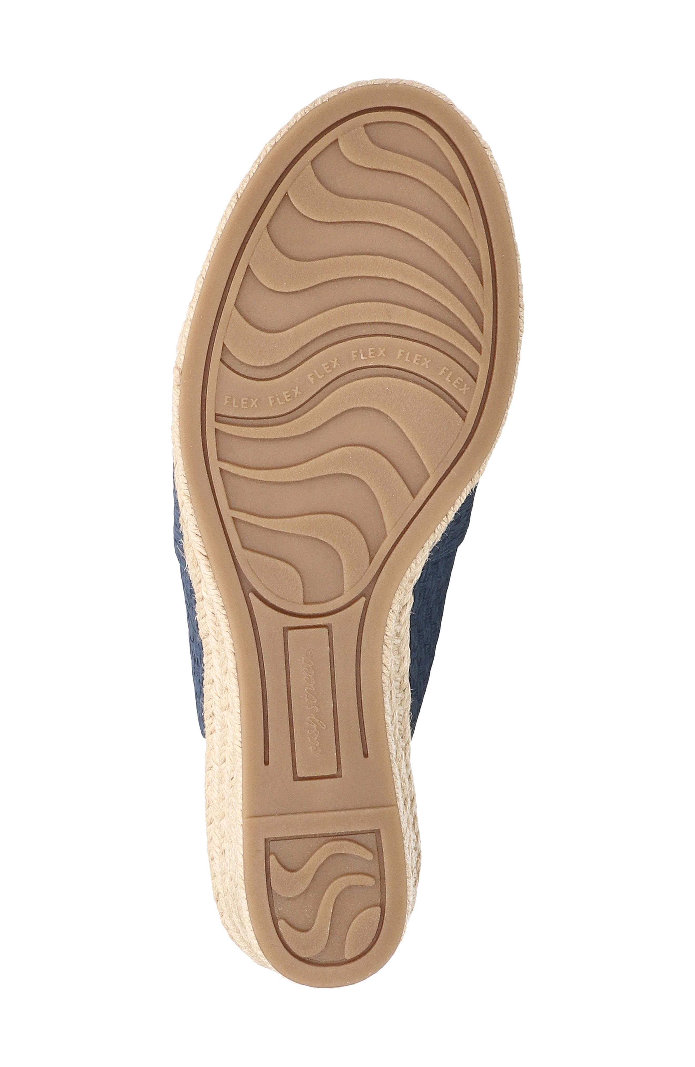 Resort Slingback Wedge Sandal, Alternate, color, NAVY WOVEN BASKET