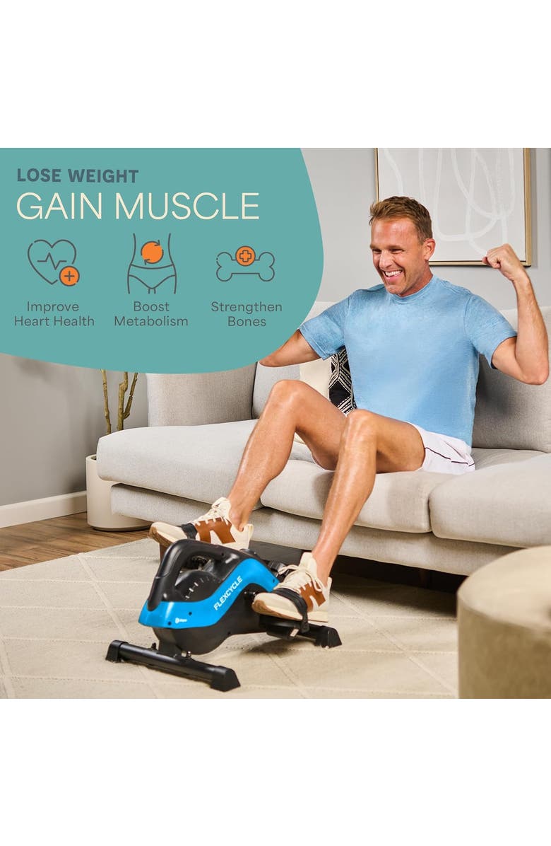 Lifepro Flex Stride Under Desk Bike Pedal Mini Elliptical Exerciser, Alternate, color, Grey