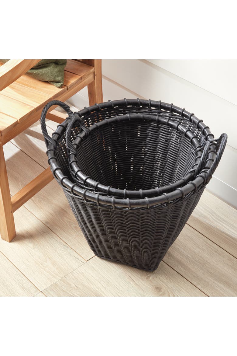 Alvero Baskets, Set Of 2, Alternate, color, Black
