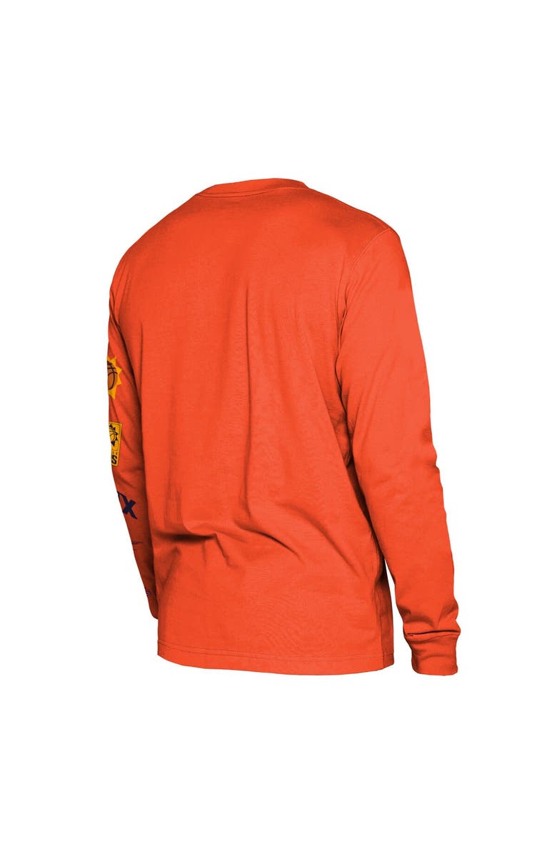 New Era Men's New Era Orange Phoenix Suns 2023/24 City Edition Long Sleeve T-Shirt, Alternate, color, 