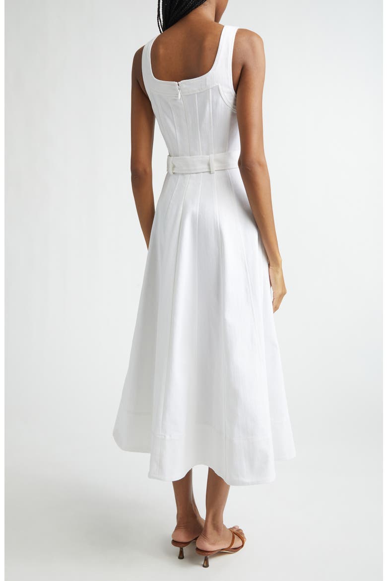 Cambree White Denim Dress, Alternate, color, WHITE