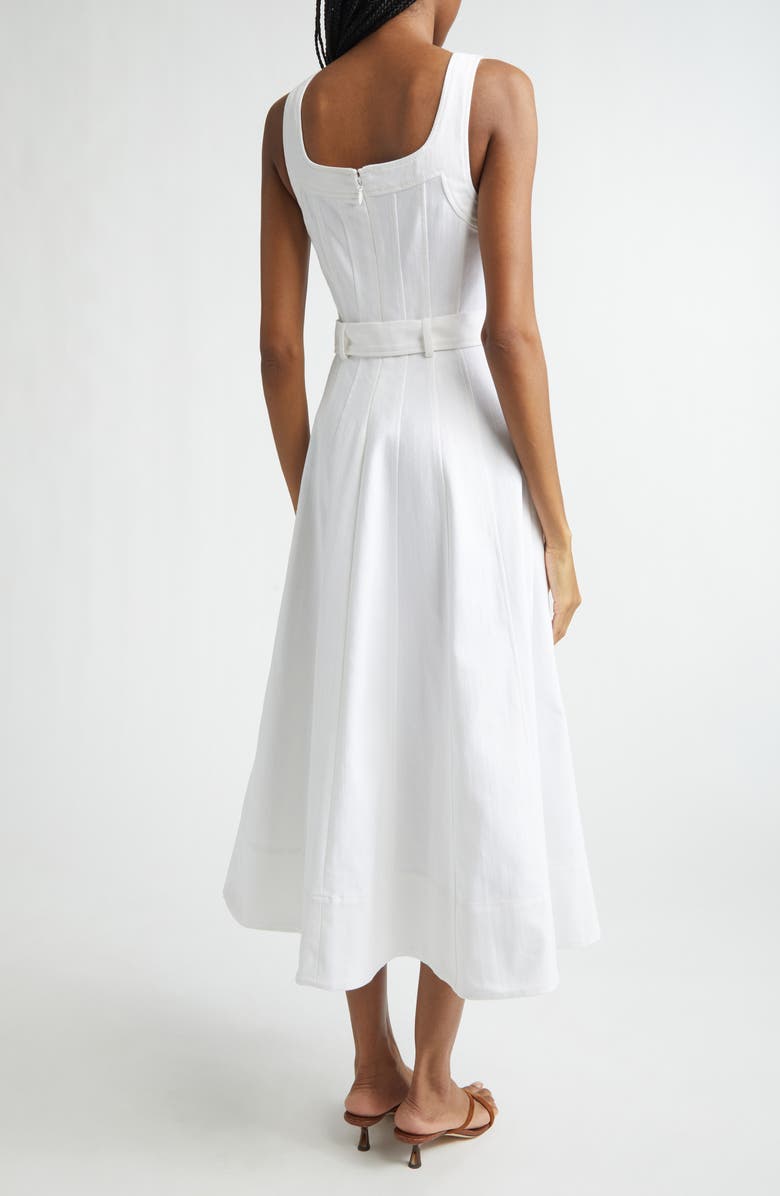 Cinq à Sept Cambree White Denim Dress, Alternate, color, White