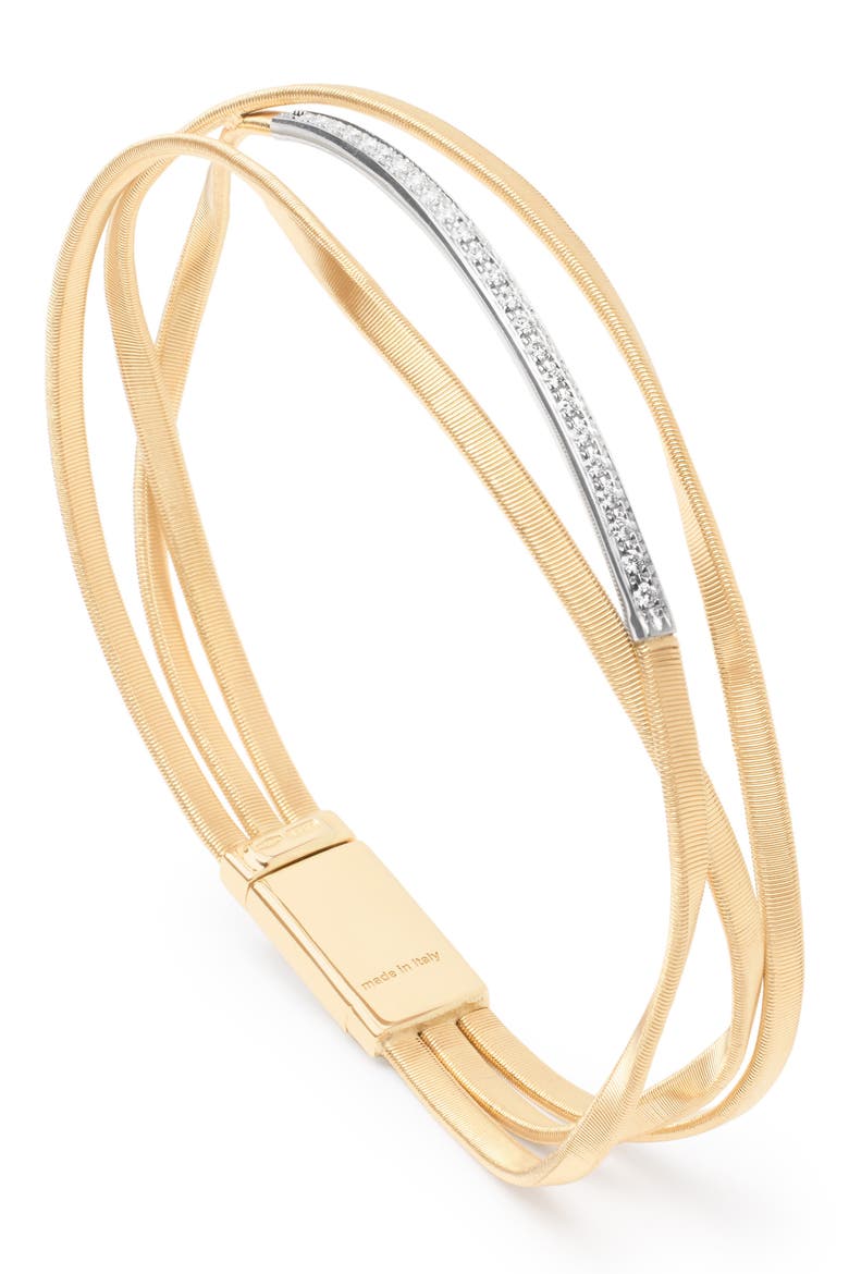 Marrakech Diamond Layered Bangle, Main, color, 18K YELLOW GOLD