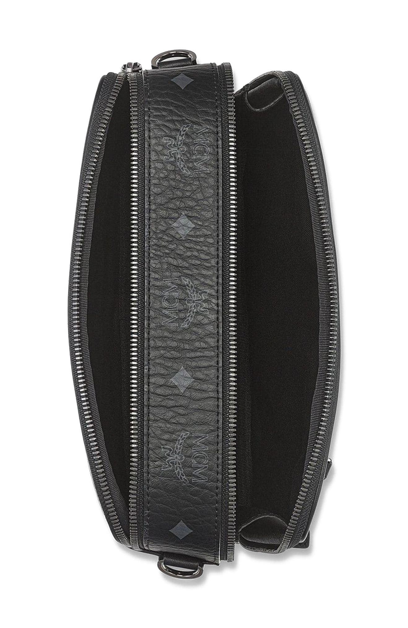 Diamond Camera Bag in Visetos, Alternate, color, Black
