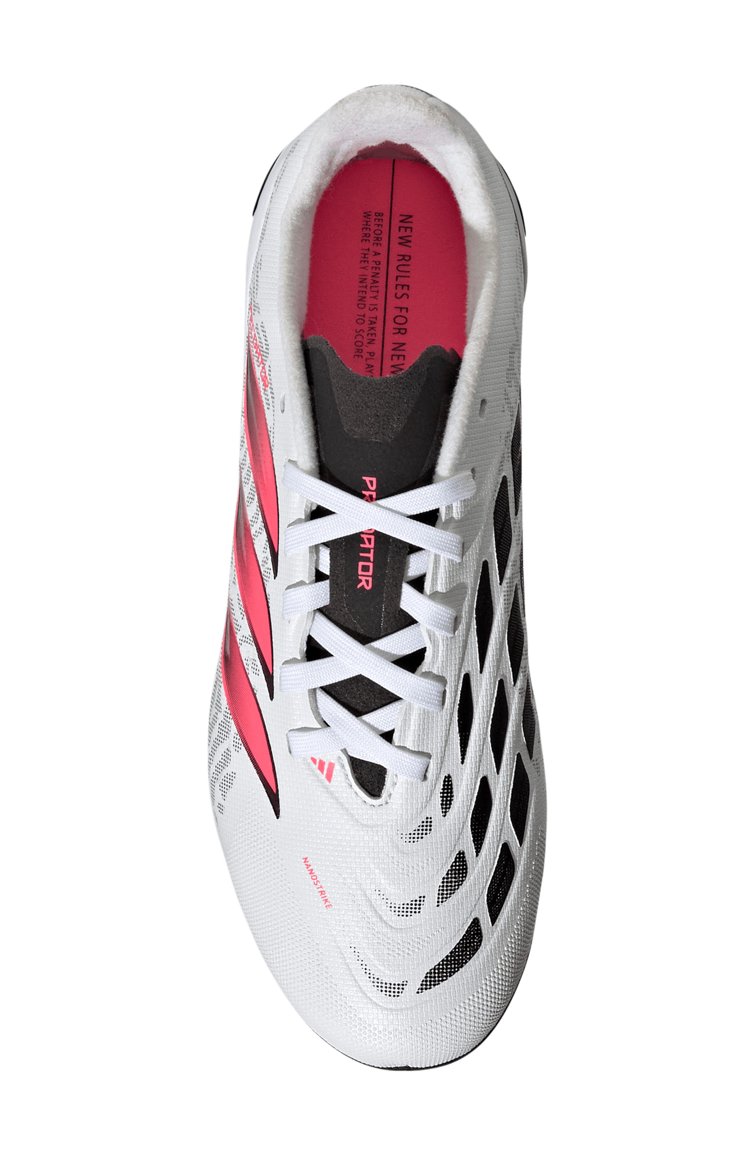 Kids' Predator League FG Soccer Cleat, Alternate, color, WHITE/ TURBO/ BLACK