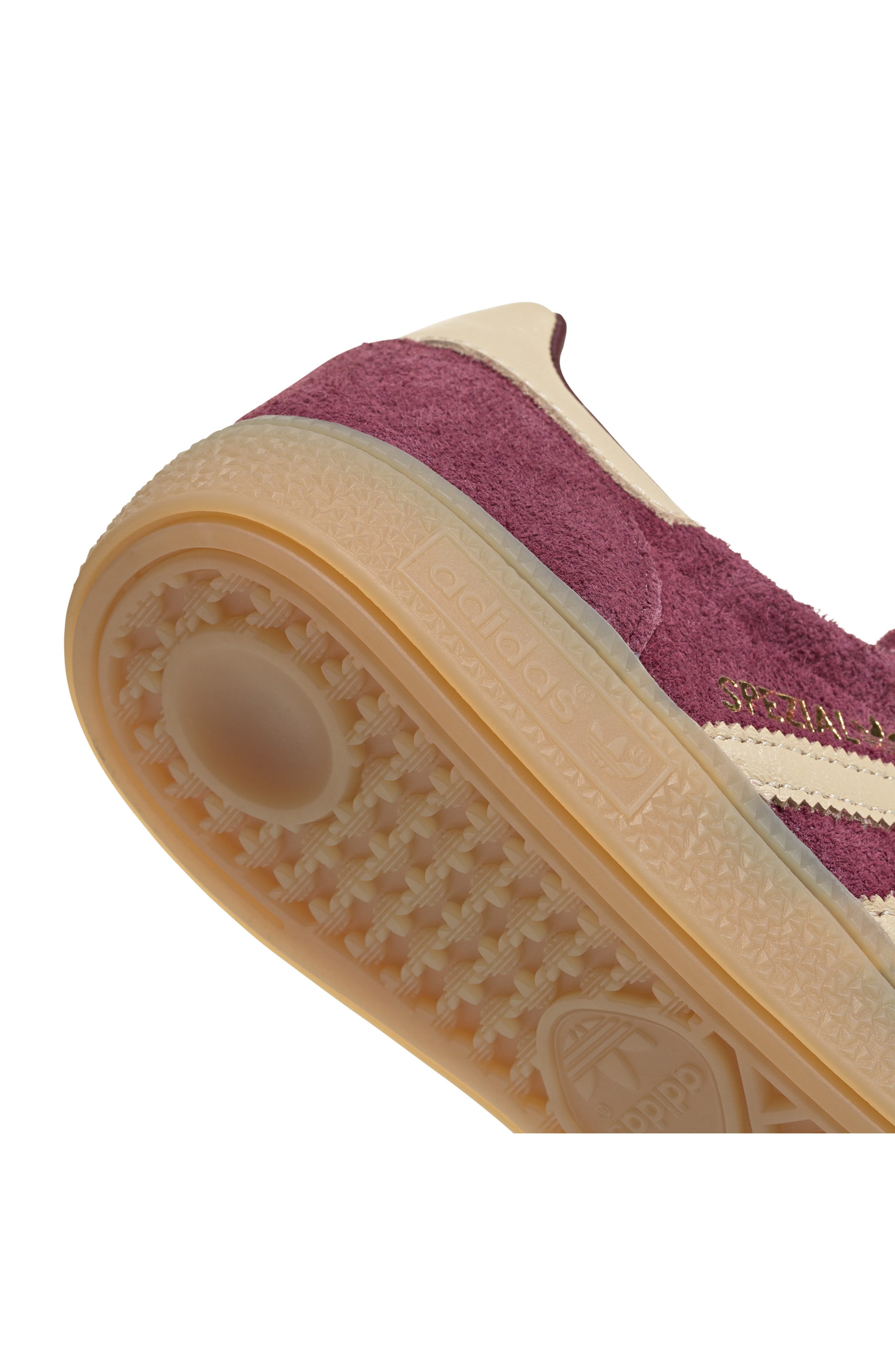adidas Handball Spezial Sneaker, Alternate, color, Maroon/ Vanilla/ Gold