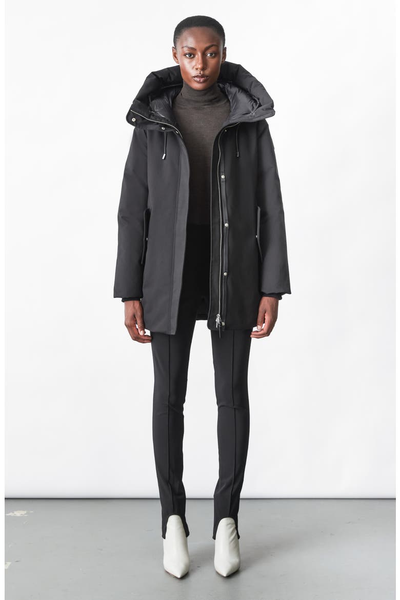 Kinslee-NF Down Water Resistant Parka, Alternate, color, BLACK