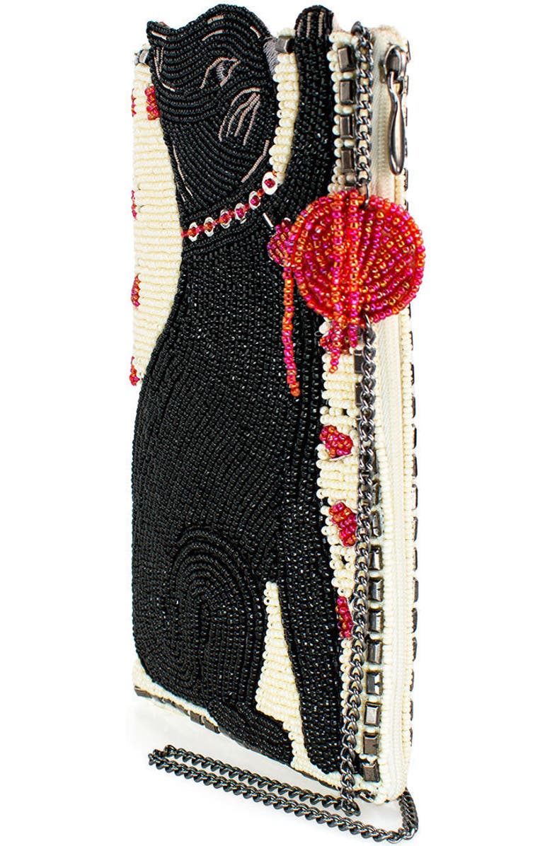 Mary Frances Accessories Purr-suit Crossbody Phone Bag, Alternate, color, Black