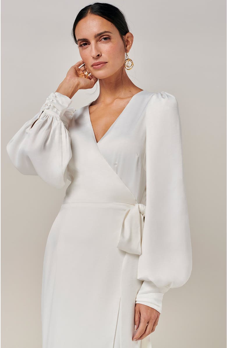 BWLDR River Gown, Alternate, color, White