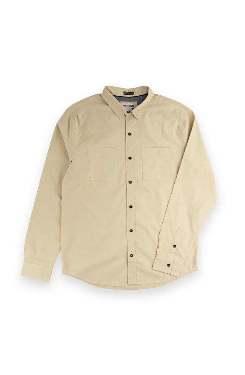 Sovereign Code Simon Button Down Shirt, Main, color, Irish Cream