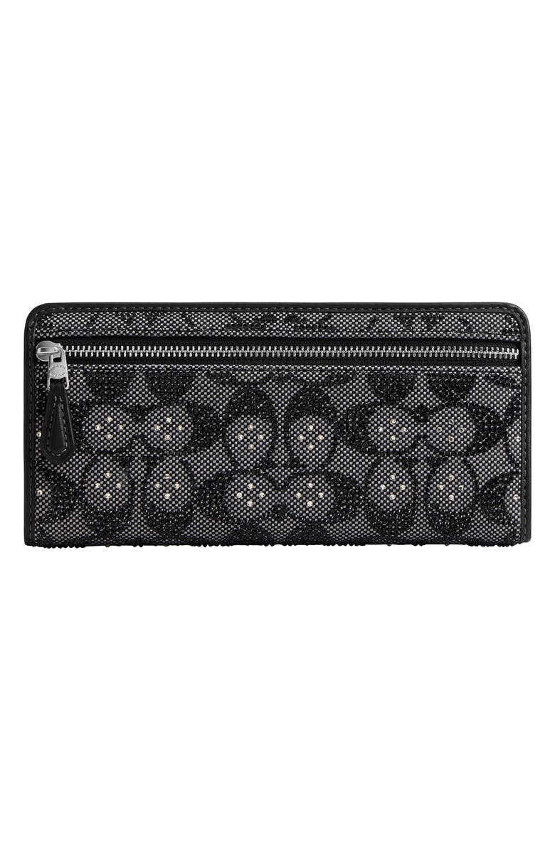 COACH Essential Slim Signature Crystal Jacquard Wallet, Alternate, color, 