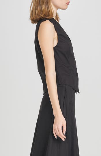 Lilly Stretch Cotton Midi Skirt