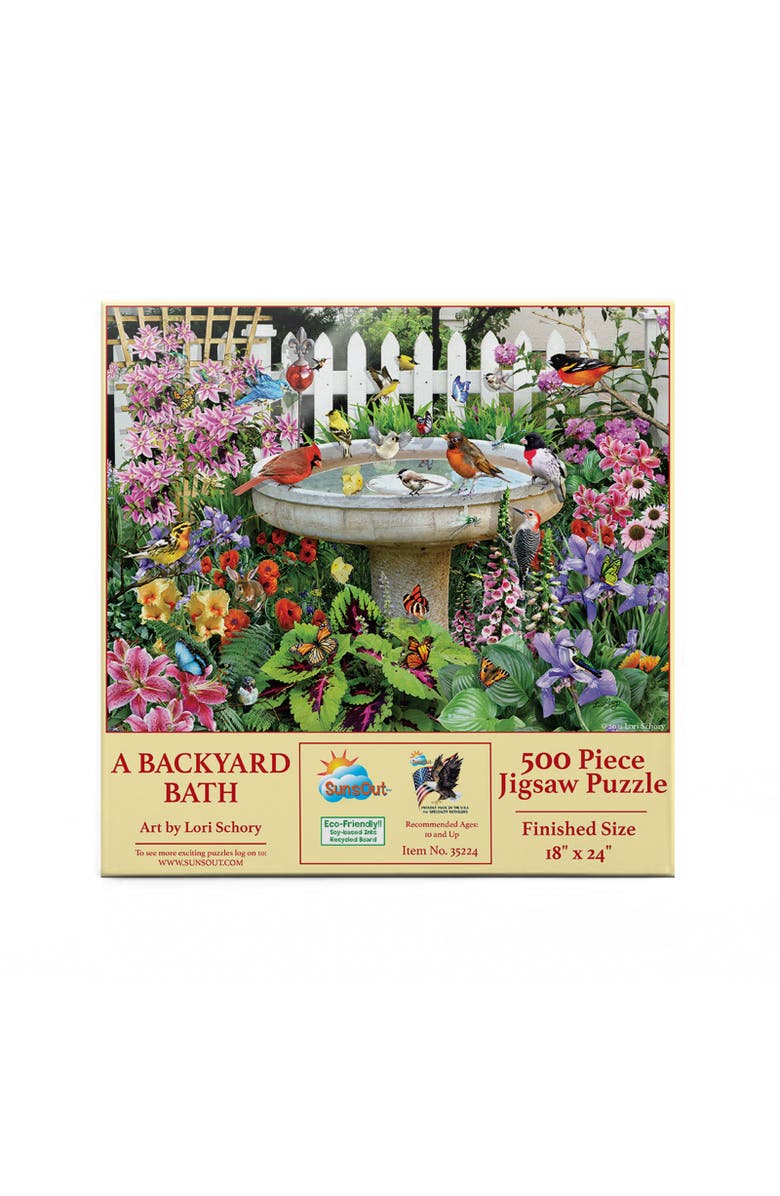 Sunsout A Backyard Bath 500 piece Jigsaw Puzzle for Adults, Alternate, color, Multicolor