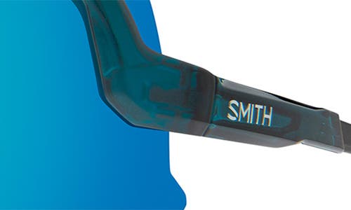 Smith Momentum 135mm Chromapop™ Shield Sunglasses In Pacific Crystal/opal