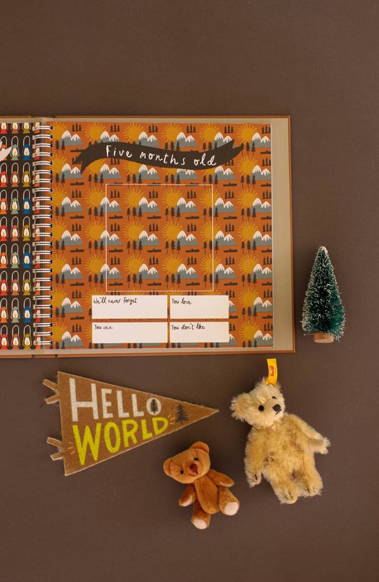 Lucy Darling 'Baby's First Year' Little Camper Memory Book, Alternate, color, Multi