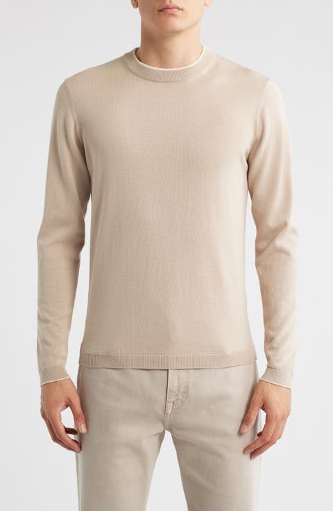 Drummond Tipped Combed Cotton Sweater