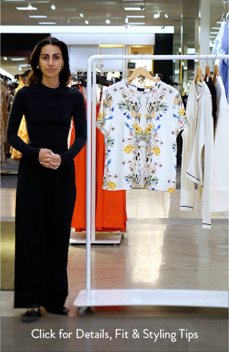 Floral Jersey T-Shirt, sales video thumbnail