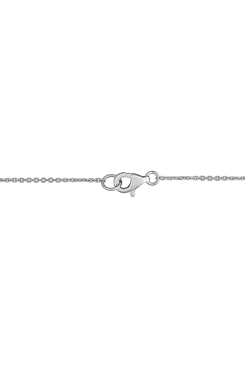 Aquamarine & Diamond Bar Necklace 14k, Alternate, color, Aquamarine