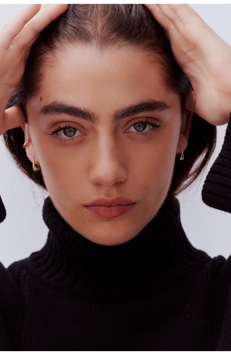 Otiumberg 14kt Gold Vermeil Small Roscida Hoop Earrings, Alternate, color, Yellow Toned Gold