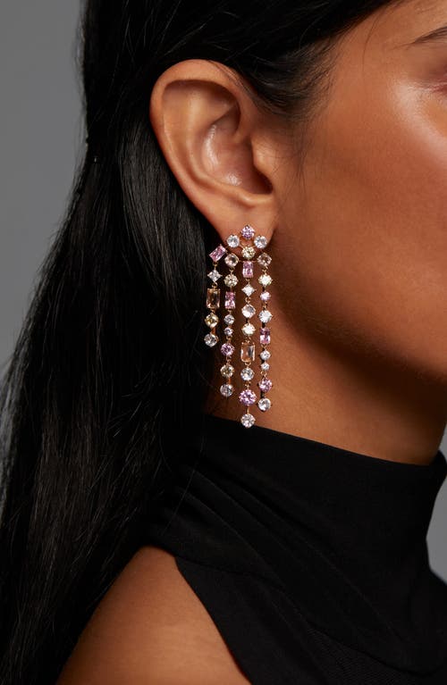 Nadri Sunshower Crystal Cascade Drop Earrings In Multi
