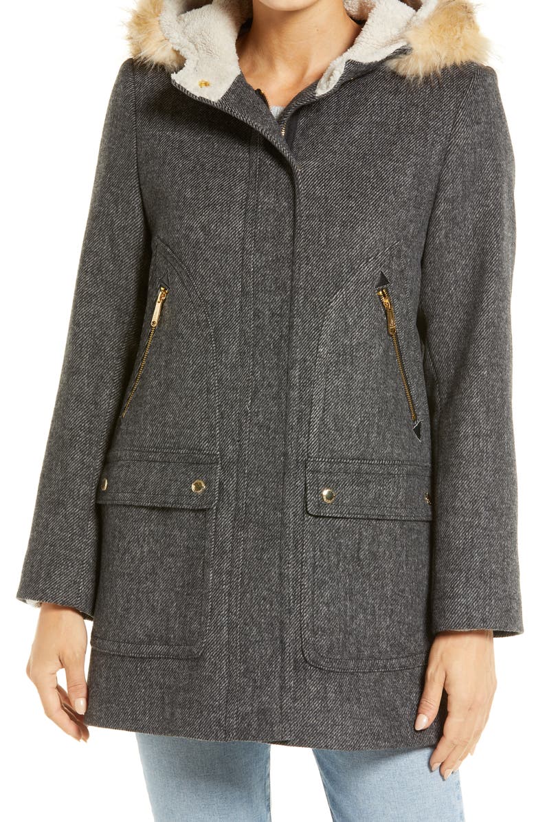 Sam Edelman Hooded Duffle Coat, Alternate, color,