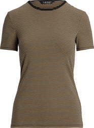 Lauren Ralph Lauren Stripe Cotton Ringer T-Shirt
