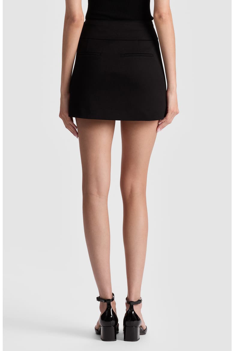 Narin High Waist Sailor Miniskirt, Alternate, color, BLACK
