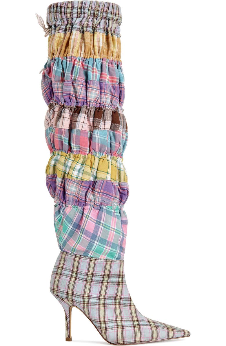 AZALEA WANG Elodie Stiletto Boot, Main, color, Pink Multi