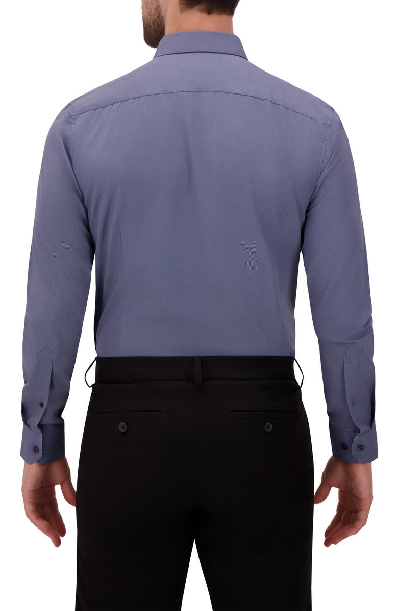 Report Collection Slim Fit 4-Way Stretch Button-Up Shirt, Alternate, color, Navy