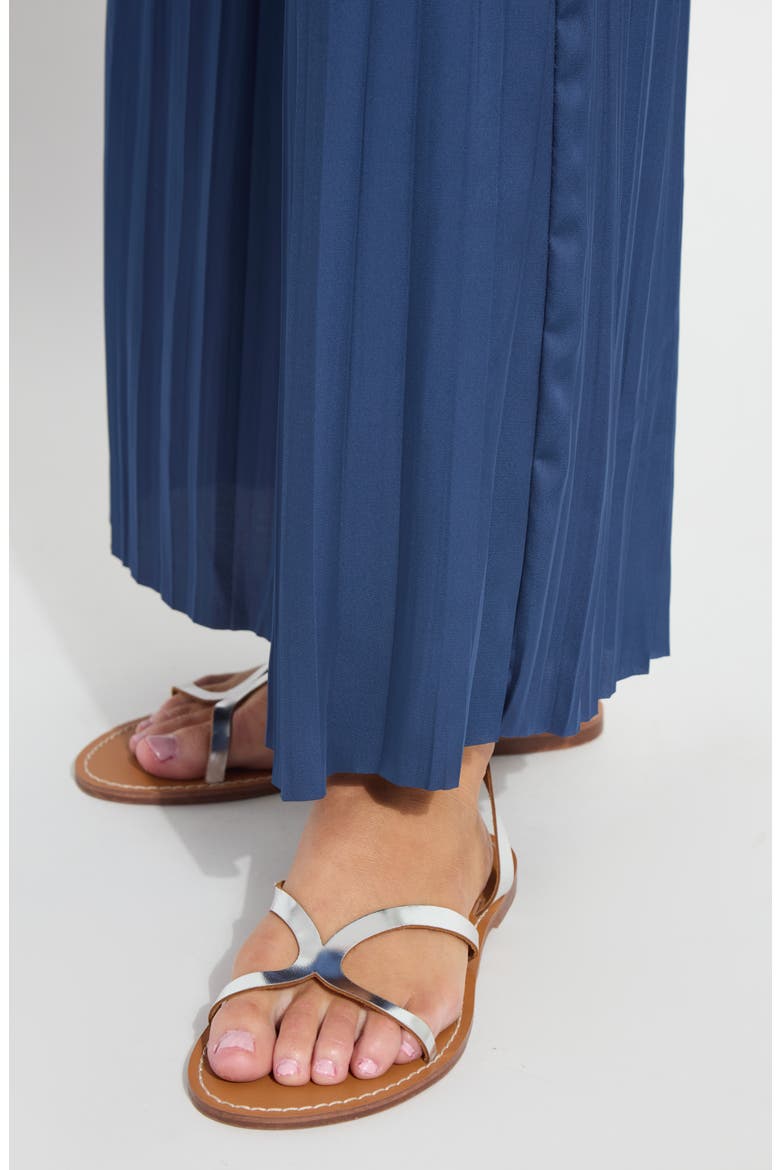 Packable Pleated Palazzo Pants, Alternate, color, CAPRI BLUE