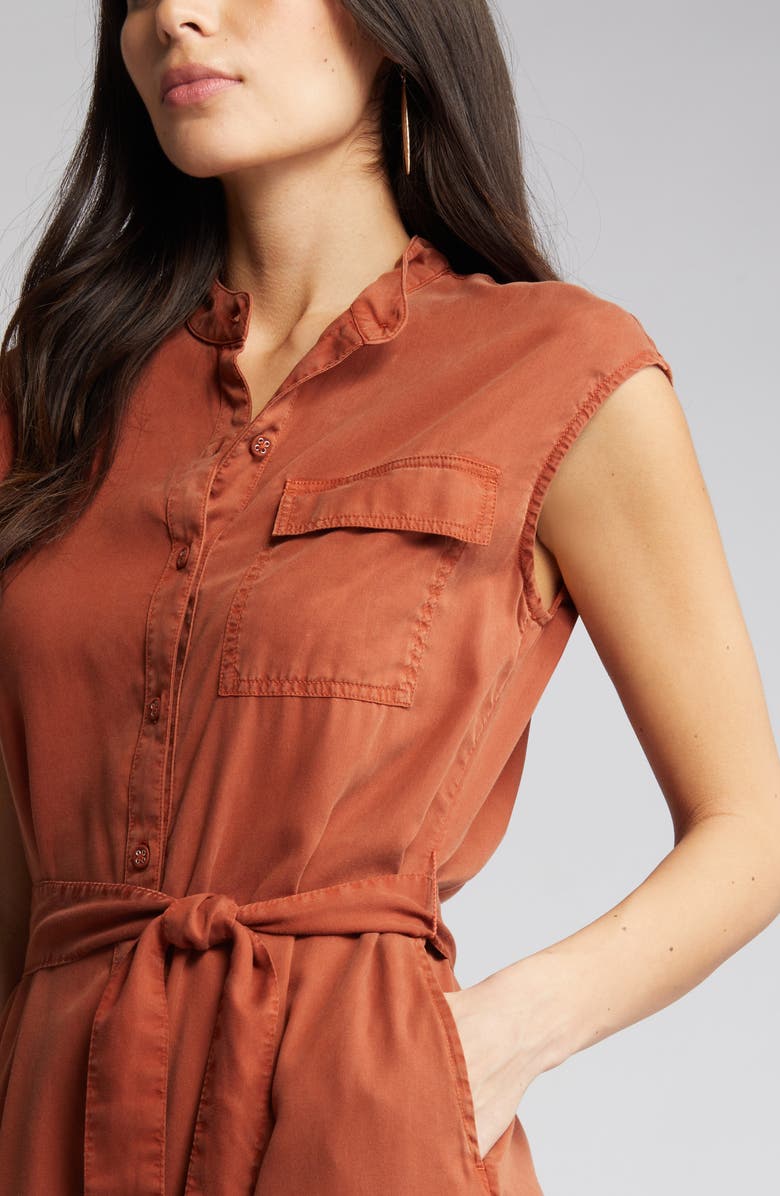 Caslon<sup>®</sup> Utility Sleeveless Shirtdress, Alternate, color,