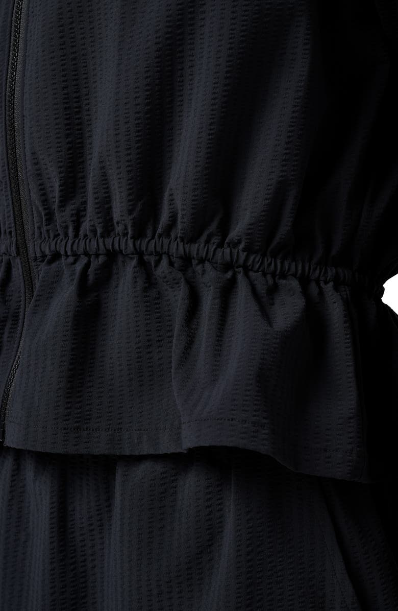 TravisMathew Timeless Breezeblend Peplum Jacket, Alternate, color, Black