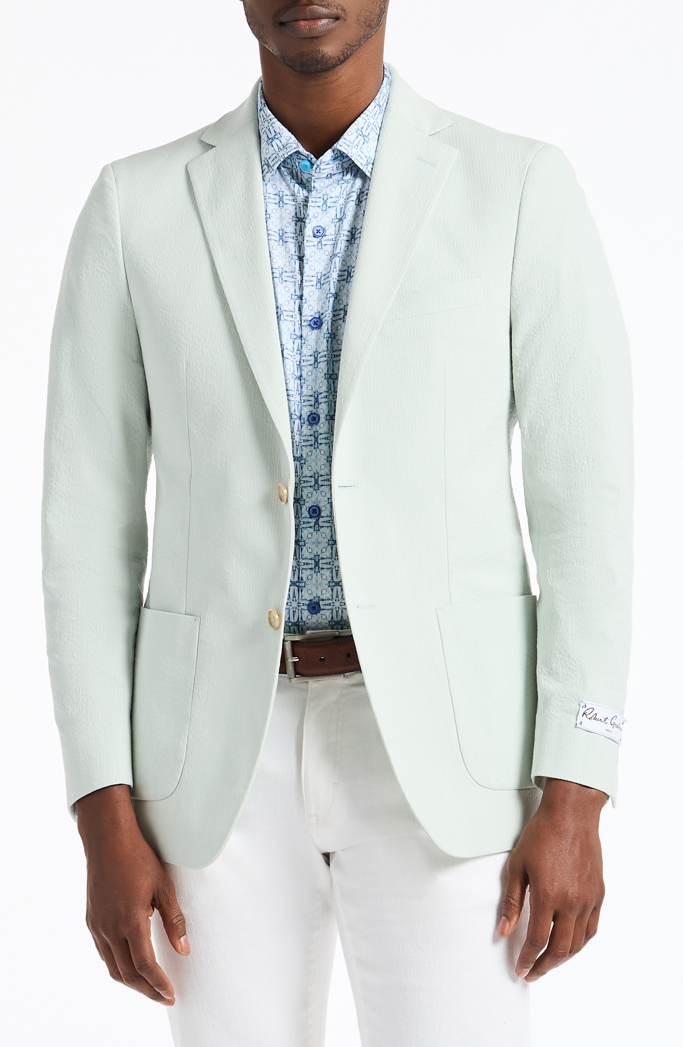 Robert Graham Rayburn Cotton Stretch Seersucker Sport Coat