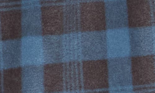 Volcom Hunter Plaid Fleece Shirt Jacket In Blue