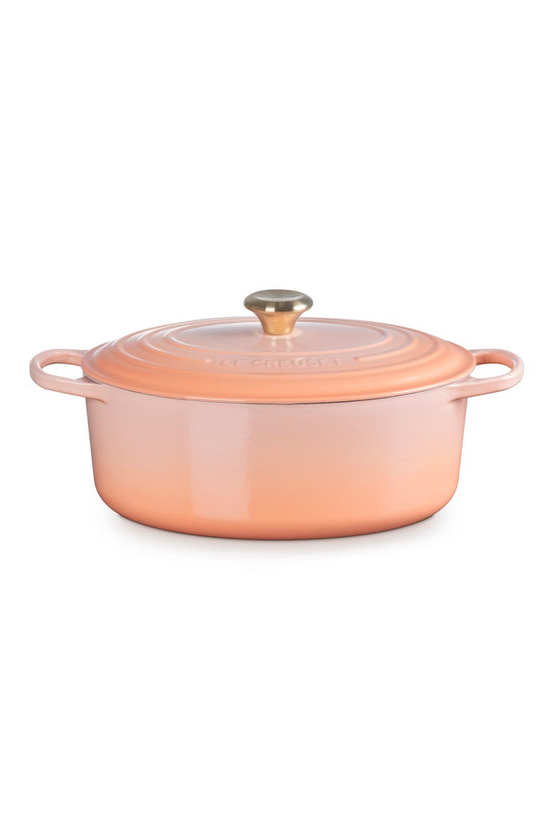 Signature 6.75-Quart Oval Enamel Cast Iron French/Dutch Oven with Lid video