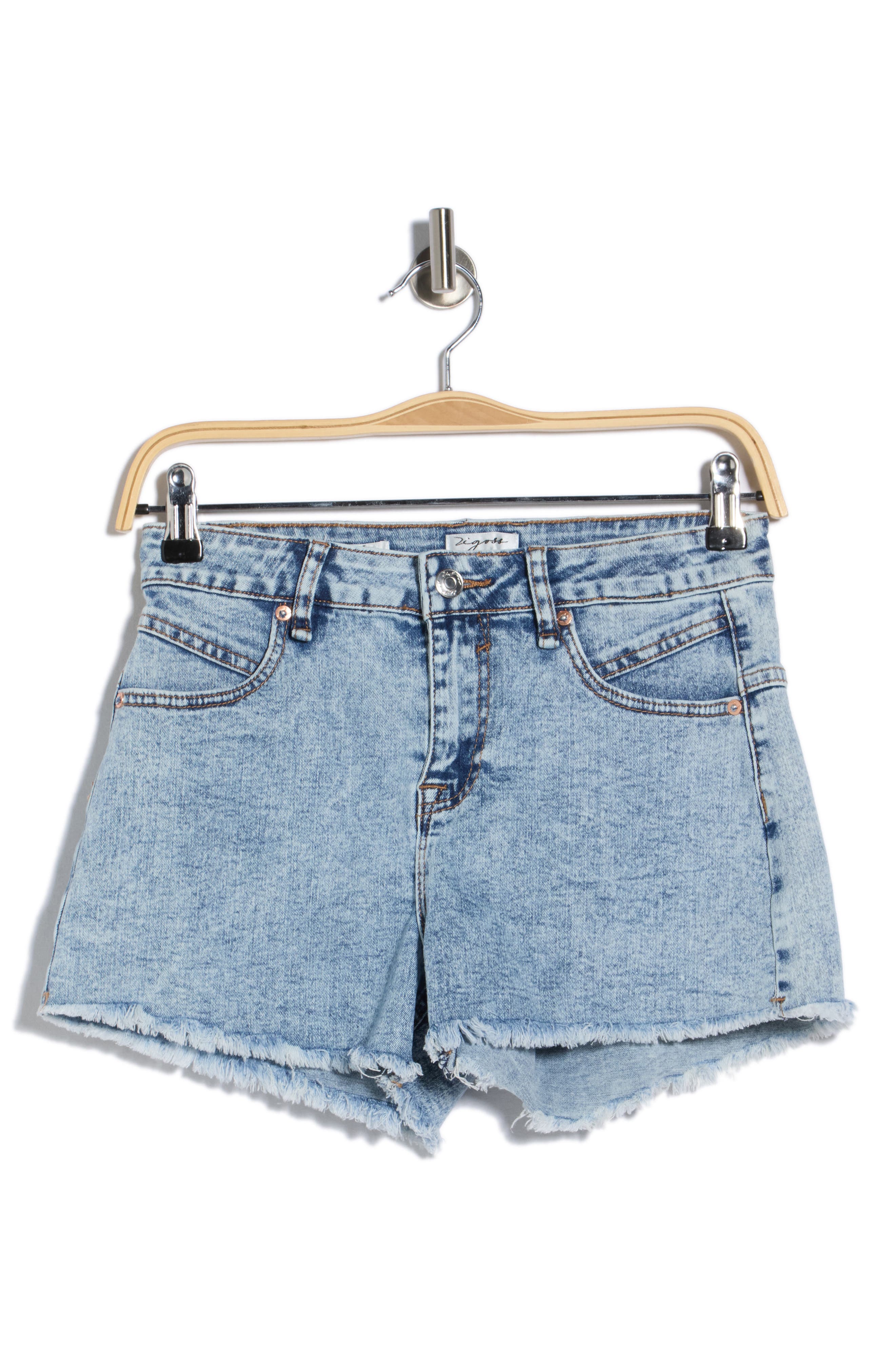 Vigoss Seam Detail Cutoff Denim Shorts