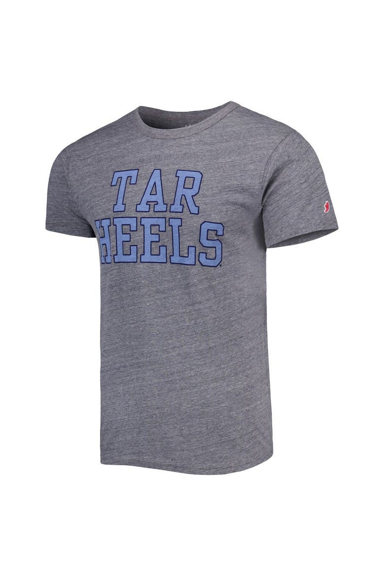 Men's League Collegiate Wear Heather Gray North Carolina Tar Heels Local Victory Falls Tri-Blend T-Shirt, Alternate, color, Heather Gray