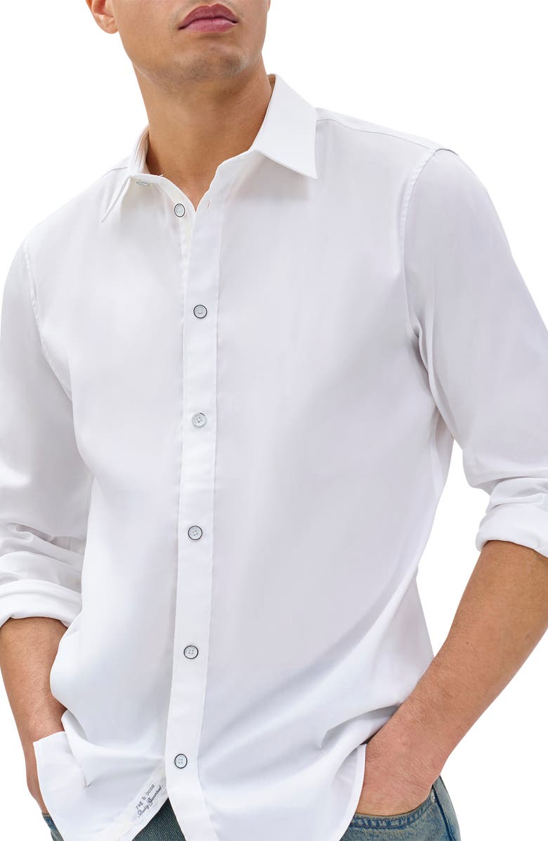 rag & bone Patrick Stretch Poplin Tuxedo Shirt, Alternate, color, 